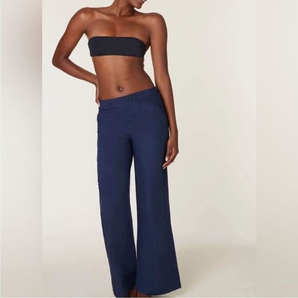 NWT Andie Swim The Madeira Pant - Linen Ivy Size M - Picture 9 of 9